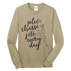 Clie Chasse Jete All Day Gift For Ballet Dancer Teacher Tall Long Sleeve T-Shirt