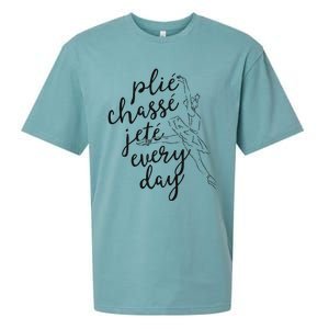 Clie Chasse Jete All Day Gift For Ballet Dancer Teacher Sueded Cloud Jersey T-Shirt