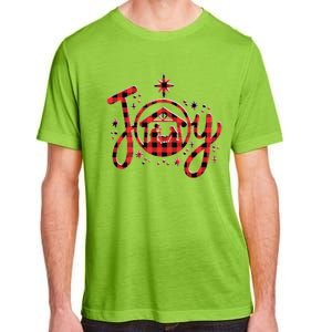 Christian Christmas Joy Jesus Nativity Scene Faith Family Adult ChromaSoft Performance T-Shirt