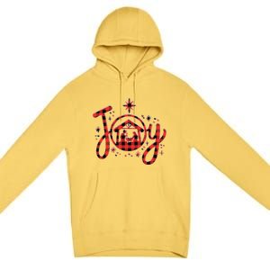 Christian Christmas Joy Jesus Nativity Scene Faith Family Premium Pullover Hoodie