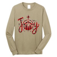 Christian Christmas Joy Jesus Nativity Scene Faith Family Long Sleeve Shirt