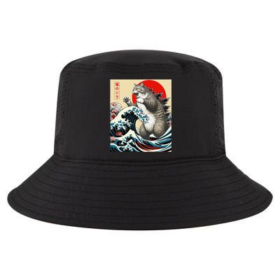 Catzilla Cat Japanese Art Funny Cat Gifts Cool Comfort Performance Bucket Hat