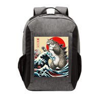 Catzilla Cat Japanese Art Funny Cat Gifts Vector Backpack