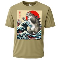 Catzilla Cat Japanese Art Funny Cat Gifts Performance Shirt