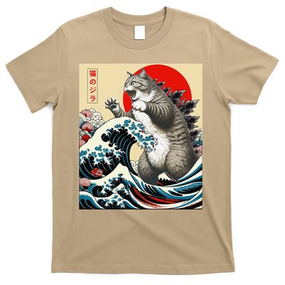 Catzilla Cat Japanese Art Funny Cat Gifts T-Shirt