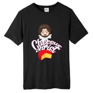 Cheesus Christ Jesus God Church Funny Pope Meme Tall Fusion ChromaSoft Performance T-Shirt