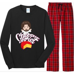 Cheesus Christ Jesus God Church Funny Pope Meme Long Sleeve Pajama Set