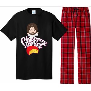 Cheesus Christ Jesus God Church Funny Pope Meme Pajama Set