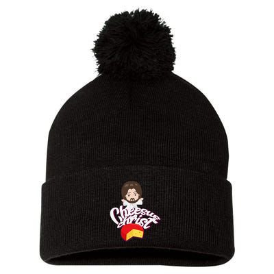 Cheesus Christ Jesus God Church Funny Pope Meme Pom Pom 12in Knit Beanie