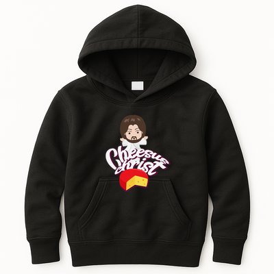 Cheesus Christ Jesus God Church Funny Pope Meme Kids Hoodie