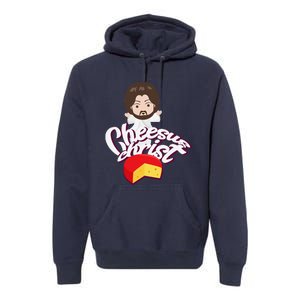 Cheesus Christ Jesus God Church Funny Pope Meme Premium Hoodie