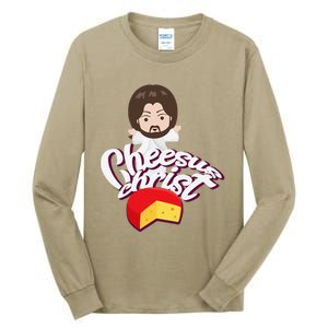 Cheesus Christ Jesus God Church Funny Pope Meme Tall Long Sleeve T-Shirt