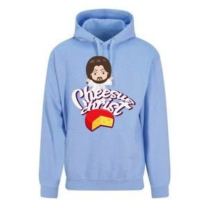 Cheesus Christ Jesus God Church Funny Pope Meme Unisex Surf Hoodie