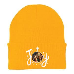 Christian Christmas Joy Jesus Nativity Scene Faith Family Knit Cap Winter Beanie