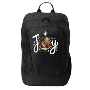 Christian Christmas Joy Jesus Nativity Scene Faith Family City Backpack