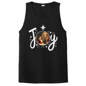 Christian Christmas Joy Jesus Nativity Scene Faith Family PosiCharge Competitor Tank