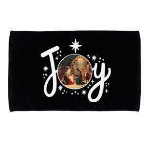 Christian Christmas Joy Jesus Nativity Scene Faith Family Microfiber Hand Towel