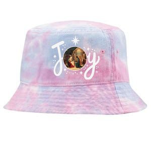 Christian Christmas Joy Jesus Nativity Scene Faith Family Tie-Dyed Bucket Hat