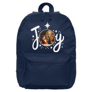 Christian Christmas Joy Jesus Nativity Scene Faith Family 16 in Basic Backpack