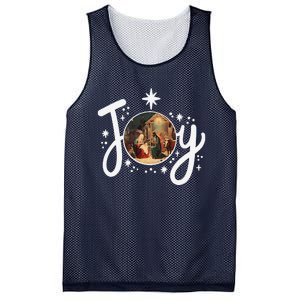 Christian Christmas Joy Jesus Nativity Scene Faith Family Mesh Reversible Basketball Jersey Tank