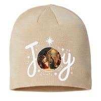 Christian Christmas Joy Jesus Nativity Scene Faith Family Sustainable Beanie