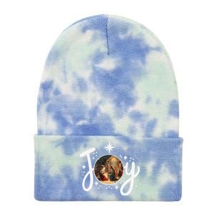 Christian Christmas Joy Jesus Nativity Scene Faith Family Tie Dye 12in Knit Beanie