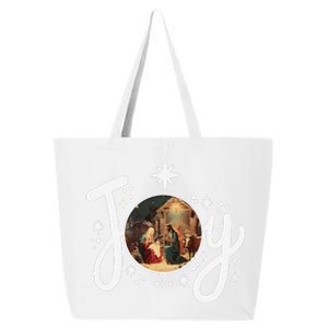 Christian Christmas Joy Jesus Nativity Scene Faith Family 25L Jumbo Tote