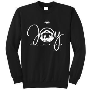 Christian Christmas Joy Jesus Nativity Scene Faith Sweatshirt