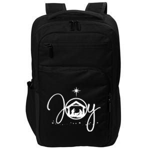 Christian Christmas Joy Jesus Nativity Scene Faith Impact Tech Backpack