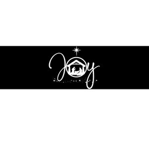 Christian Christmas Joy Jesus Nativity Scene Faith Bumper Sticker