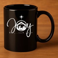 Christian Christmas Joy Jesus Nativity Scene Faith 11oz C Handle Ceramic Mug