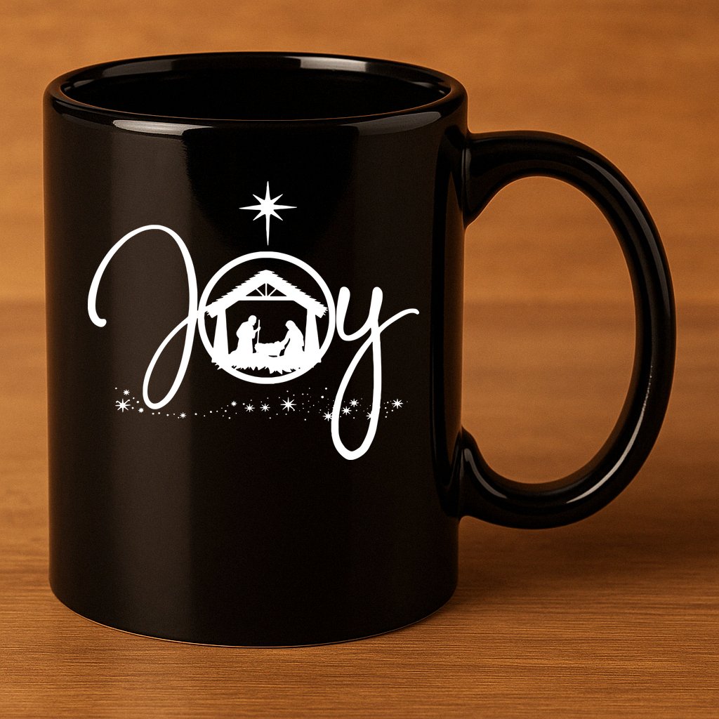Christian Christmas Joy Jesus Nativity Scene Faith 11oz C Handle Ceramic Mug