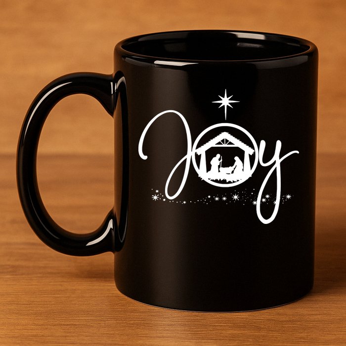 Christian Christmas Joy Jesus Nativity Scene Faith 11oz C Handle Ceramic Mug