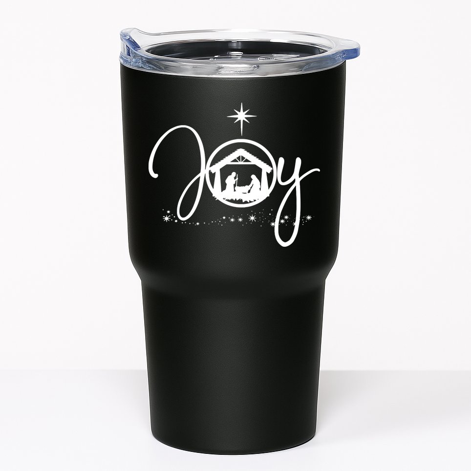 Christian Christmas Joy Jesus Nativity Scene Faith Tumbler