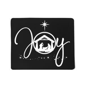 Christian Christmas Joy Jesus Nativity Scene Faith Mousepad