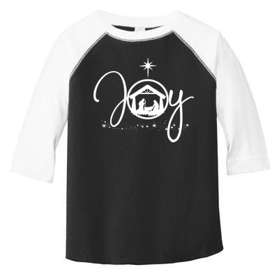 Christian Christmas Joy Jesus Nativity Scene Faith Toddler Fine Jersey T-Shirt
