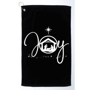 Christian Christmas Joy Jesus Nativity Scene Faith Platinum Collection Golf Towel