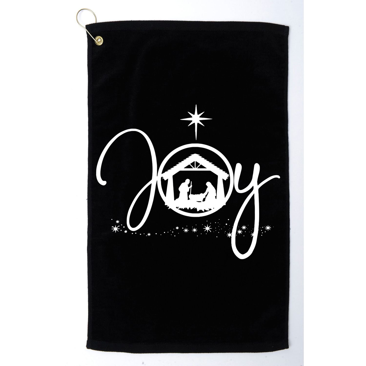 Christian Christmas Joy Jesus Nativity Scene Faith Golf Towel