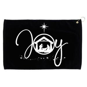 Christian Christmas Joy Jesus Nativity Scene Faith Grommeted Golf Towel