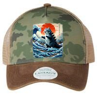 Catzilla Cat Japanese Art Funny Cat Adventure Legacy Tie Dye Trucker Hat