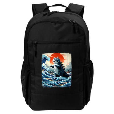 Catzilla Cat Japanese Art Funny Cat Adventure Backpack
