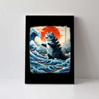 Catzilla Cat Japanese Art Funny Cat Adventure Canvas