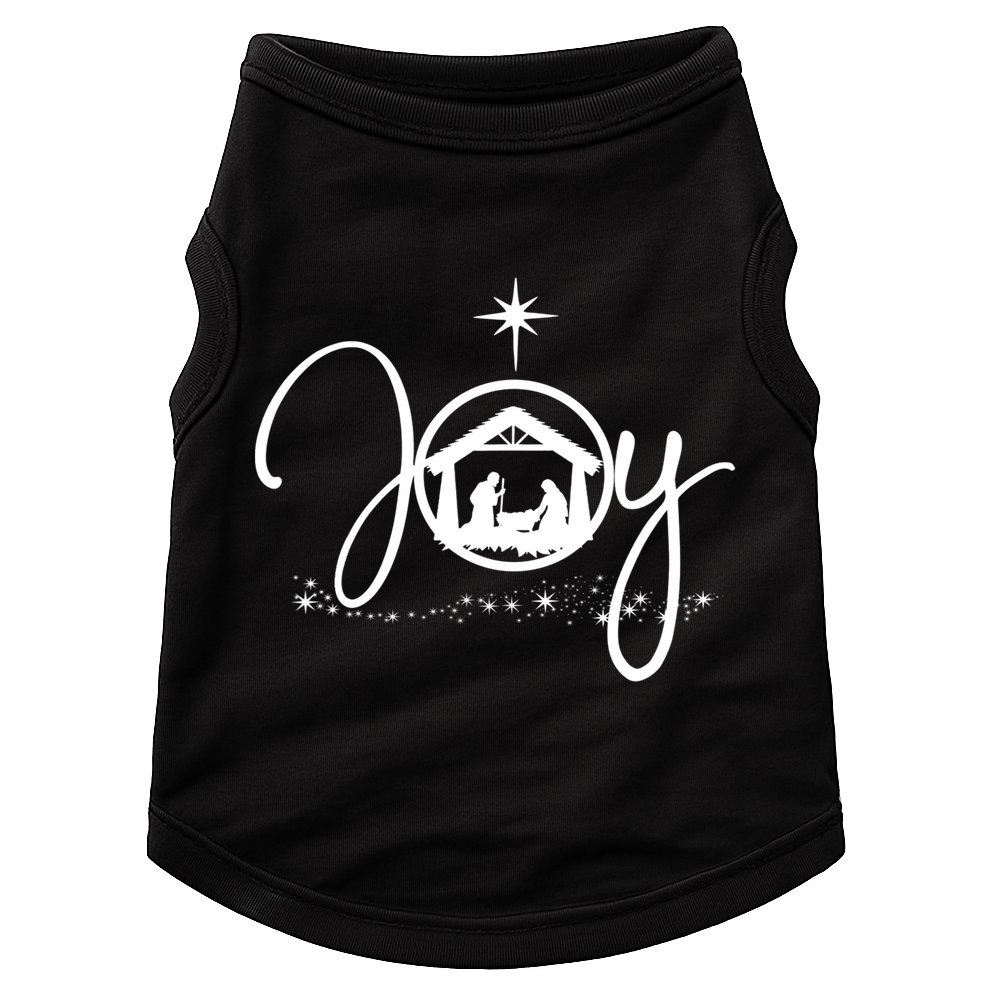 Christian Christmas Joy Jesus Nativity Scene Faith Gift TShirt Doggie Tank