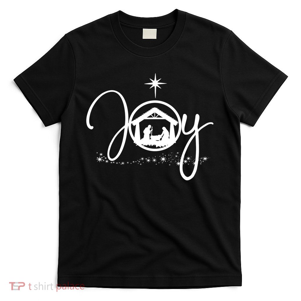 Christian Christmas Joy Jesus Nativity Scene Faith Gift TShirt T-Shirt