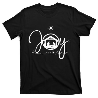 Christian Christmas Joy Jesus Nativity Scene Faith Gift TShirt T-Shirt