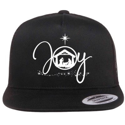 Christian Christmas Joy Jesus Nativity Scene Faith Gift TShirt Flatbill Hat