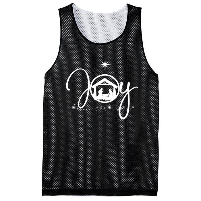 Christian Christmas Joy Jesus Nativity Scene Faith Gift TShirt Mesh Reversible Basketball Jersey Tank