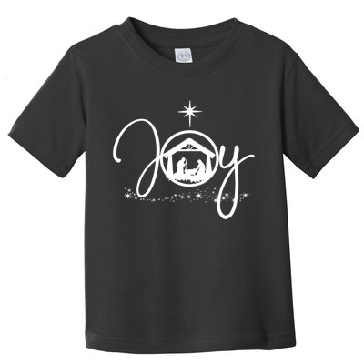 Christian Christmas Joy Jesus Nativity Scene Faith Gift TShirt Toddler T-Shirt