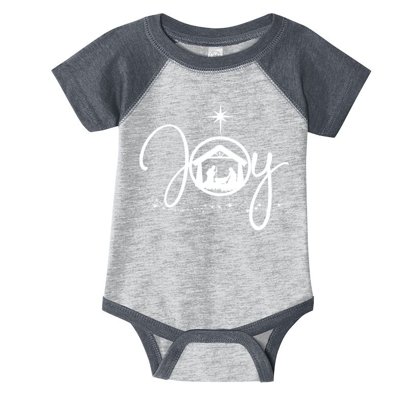 Christian Christmas Joy Jesus Nativity Scene Faith Gift TShirt Infant Baby Jersey Bodysuit