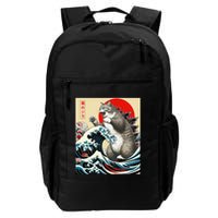 Catzilla Cat Japanese Art Funny Cat Gifts Backpack